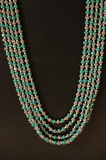 Load image into Gallery viewer, Multi-Layer Beaded Strings Antique Gold Finish Adjustable Length Necklace
