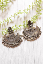 Load image into Gallery viewer, Intricately Detailed Premium Oxidised Finish Statement Metal Earrings
