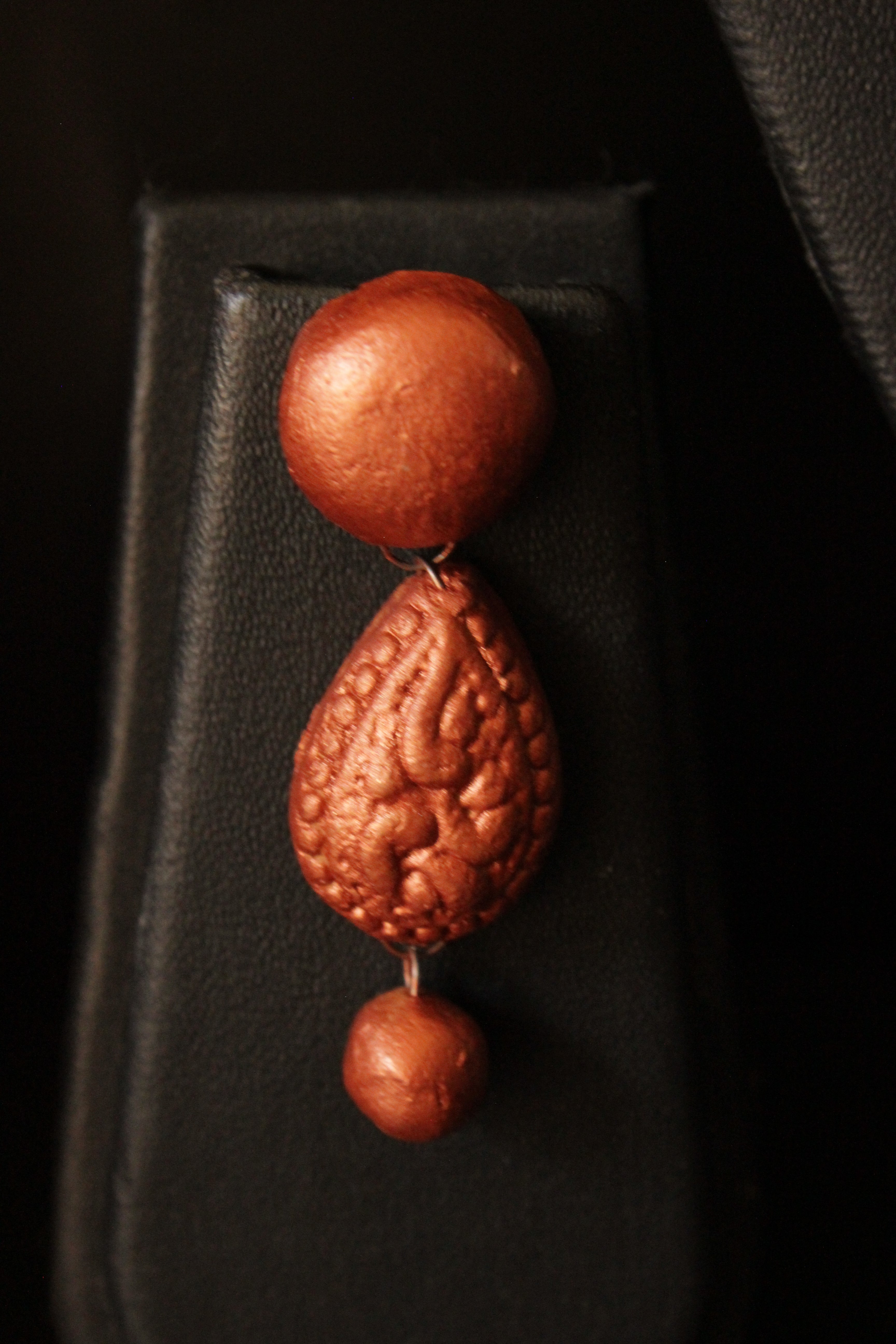 Rose Gold Handcrafted Terracotta Clay Adjustable Length Necklace Set