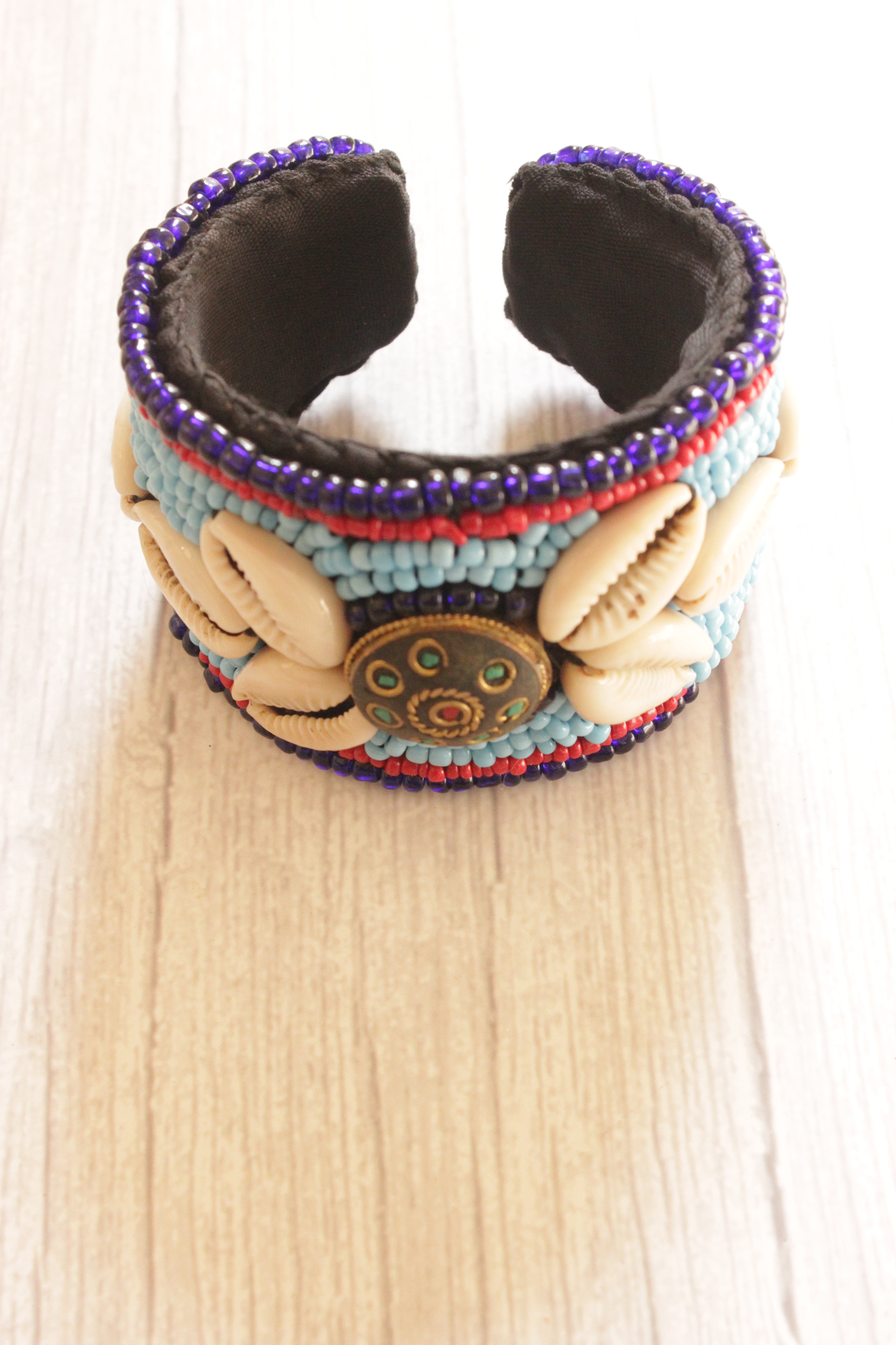 Beads and Shells Hand Woven Tibetan Bracelet