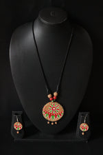 Load image into Gallery viewer, Handcrafted Ethnic Terracotta Clay Necklace Set
