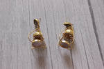 Load image into Gallery viewer, Elegant Brass Lantern Shape Dangler Jhumka Earrings
