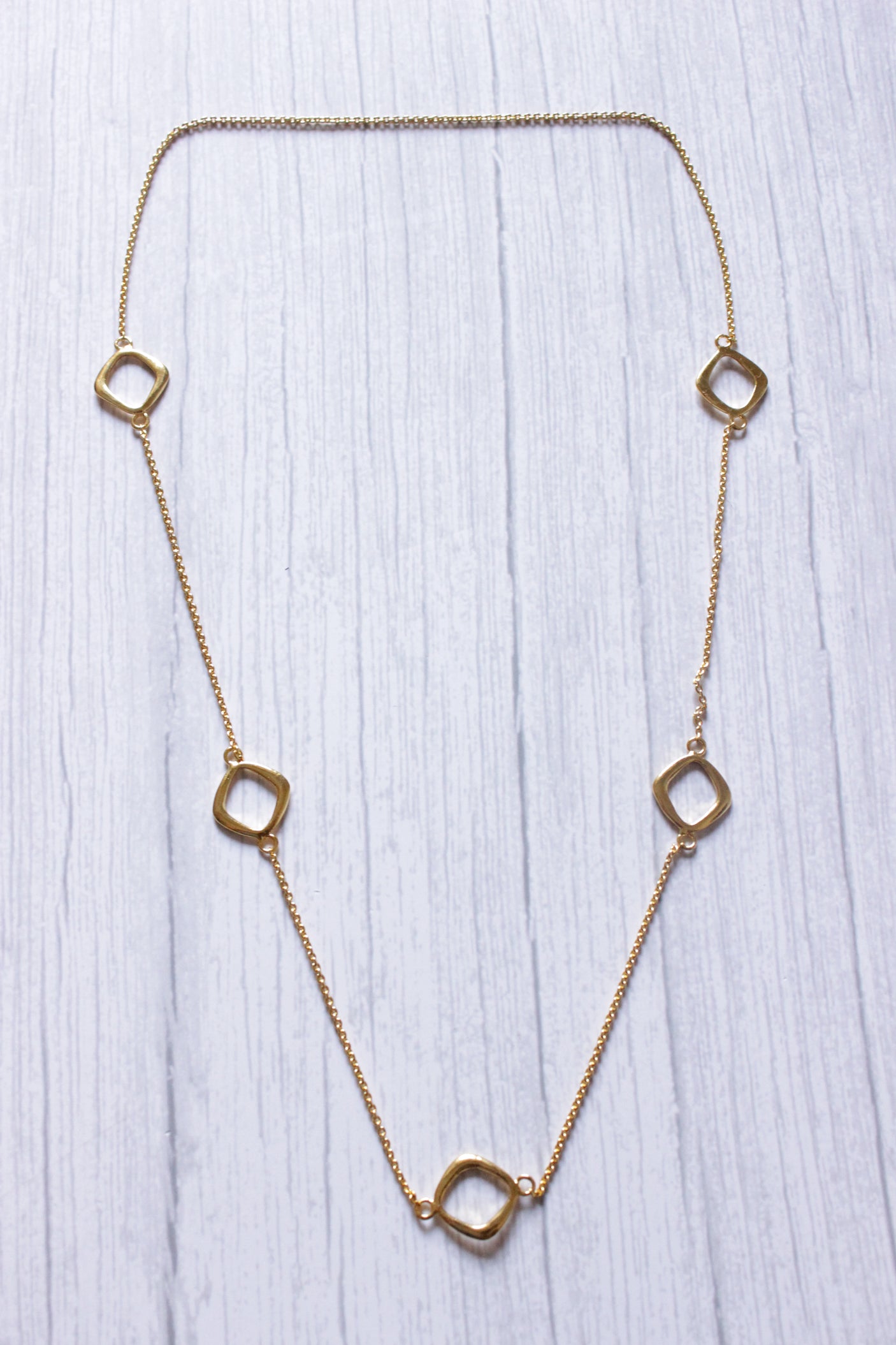 Charm Chain Gold Plated Daily Wear Layering Necklace