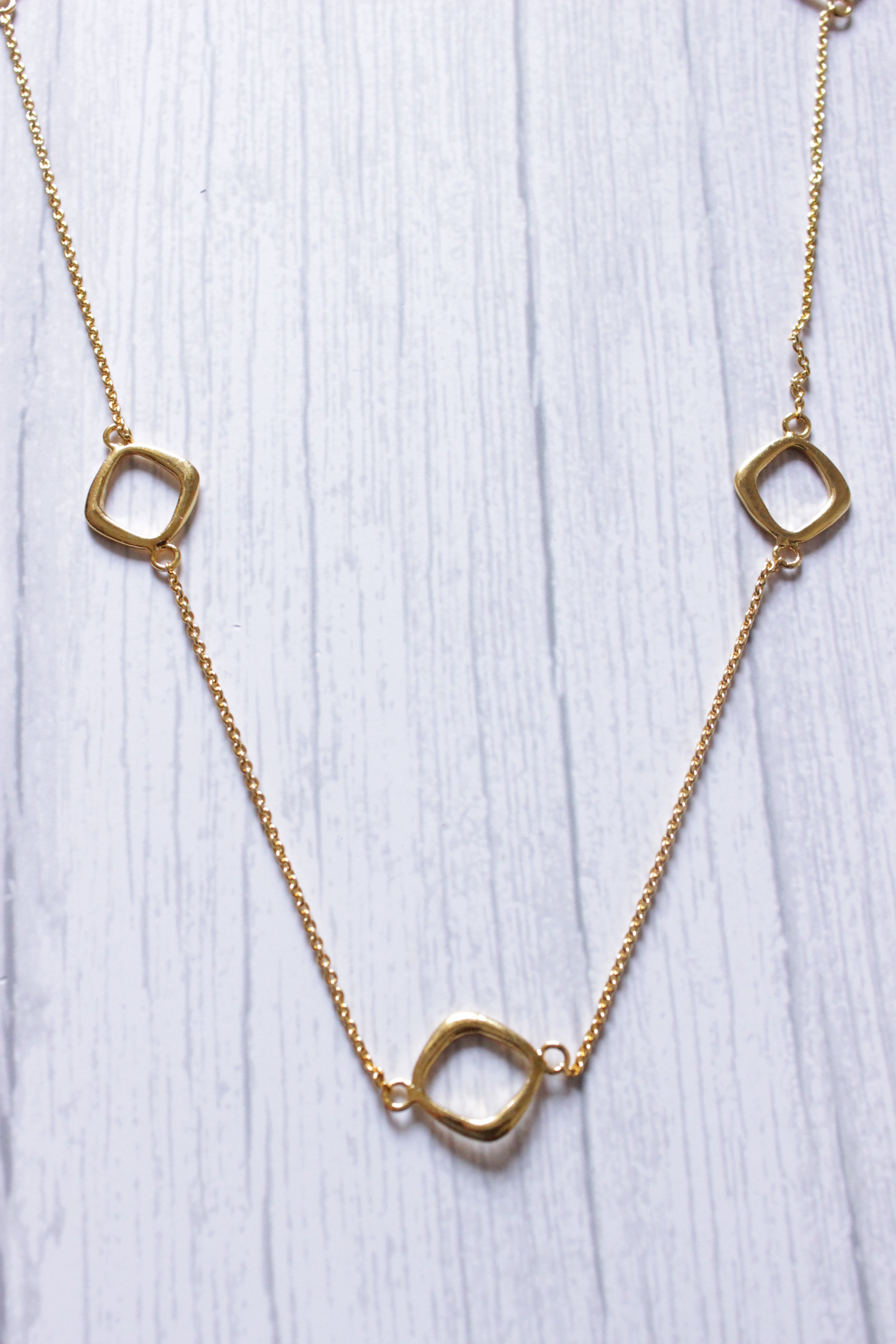 Charm Chain Gold Plated Daily Wear Layering Necklace