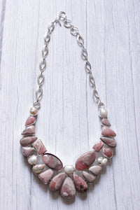 Baroque Rhodochrosite Natural Gemstone Handmade Necklace