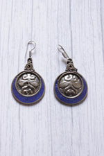 Load image into Gallery viewer, Nepali Lapis Lazuli Gemstone Designer Tibetan Earrings
