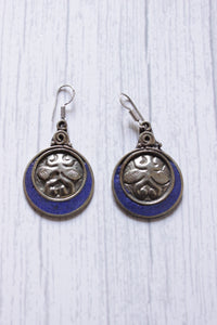 Nepali Lapis Lazuli Gemstone Designer Tibetan Earrings