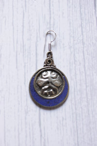 Nepali Lapis Lazuli Gemstone Designer Tibetan Earrings