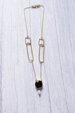 Load image into Gallery viewer, Black Spinel Gemstone Handmade Gold Plated Designer Necklace
