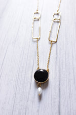Load image into Gallery viewer, Black Spinel Gemstone Handmade Gold Plated Designer Necklace
