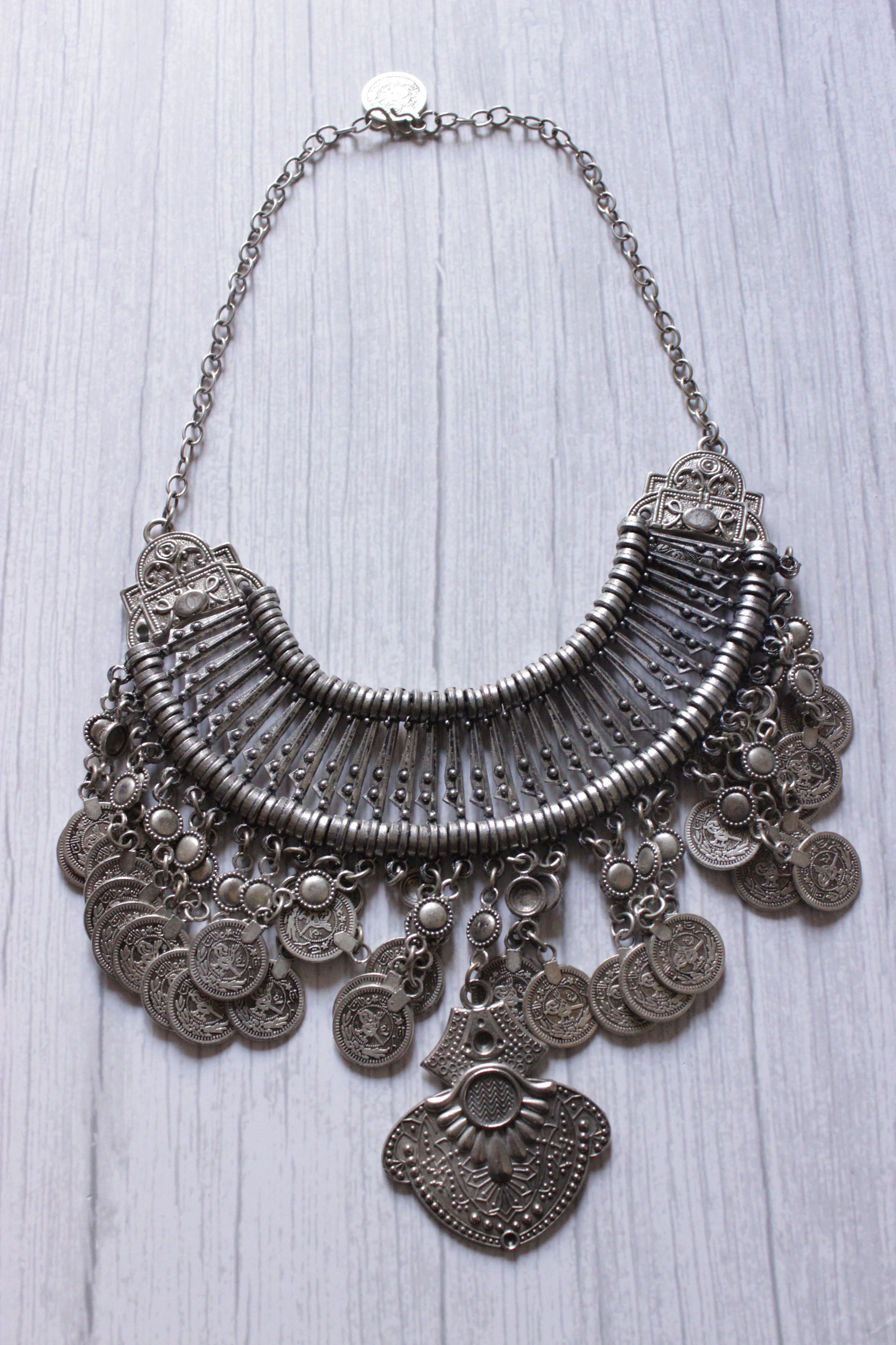 Bollywood Style Vintage Coin Tribal Necklace