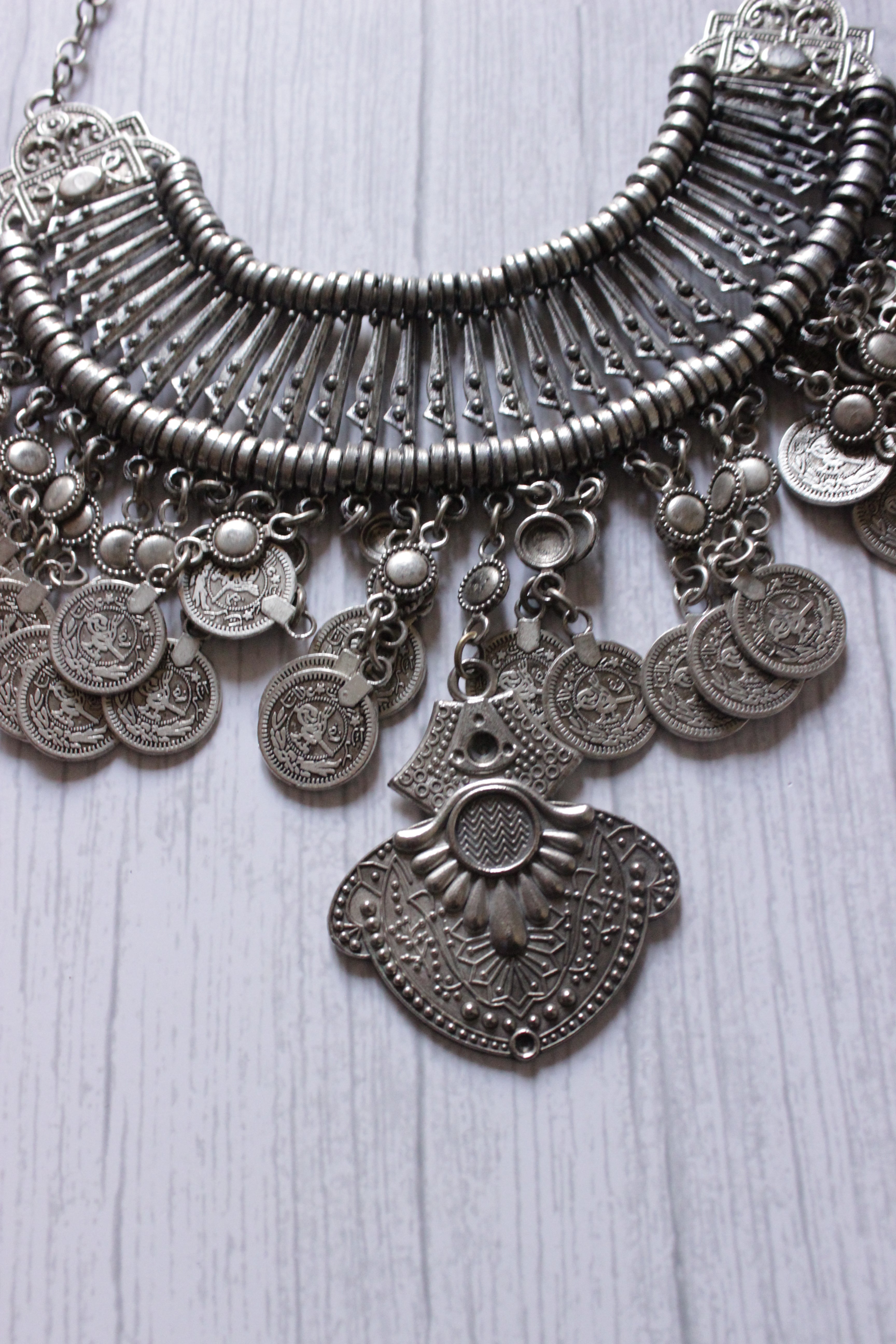 Bollywood Style Vintage Coin Tribal Necklace