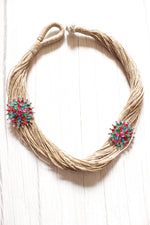Load image into Gallery viewer, Multiple Jute Strings Hand Braided Afghani Necklace
