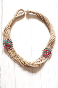 Multiple Jute Strings Hand Braided Afghani Necklace