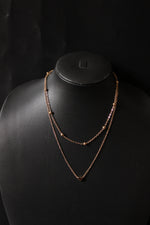 Load image into Gallery viewer, 2 Layered Minimalist Heart Gold Plated Necklace
