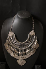 Load image into Gallery viewer, Bollywood Style Vintage Coin Tribal Necklace
