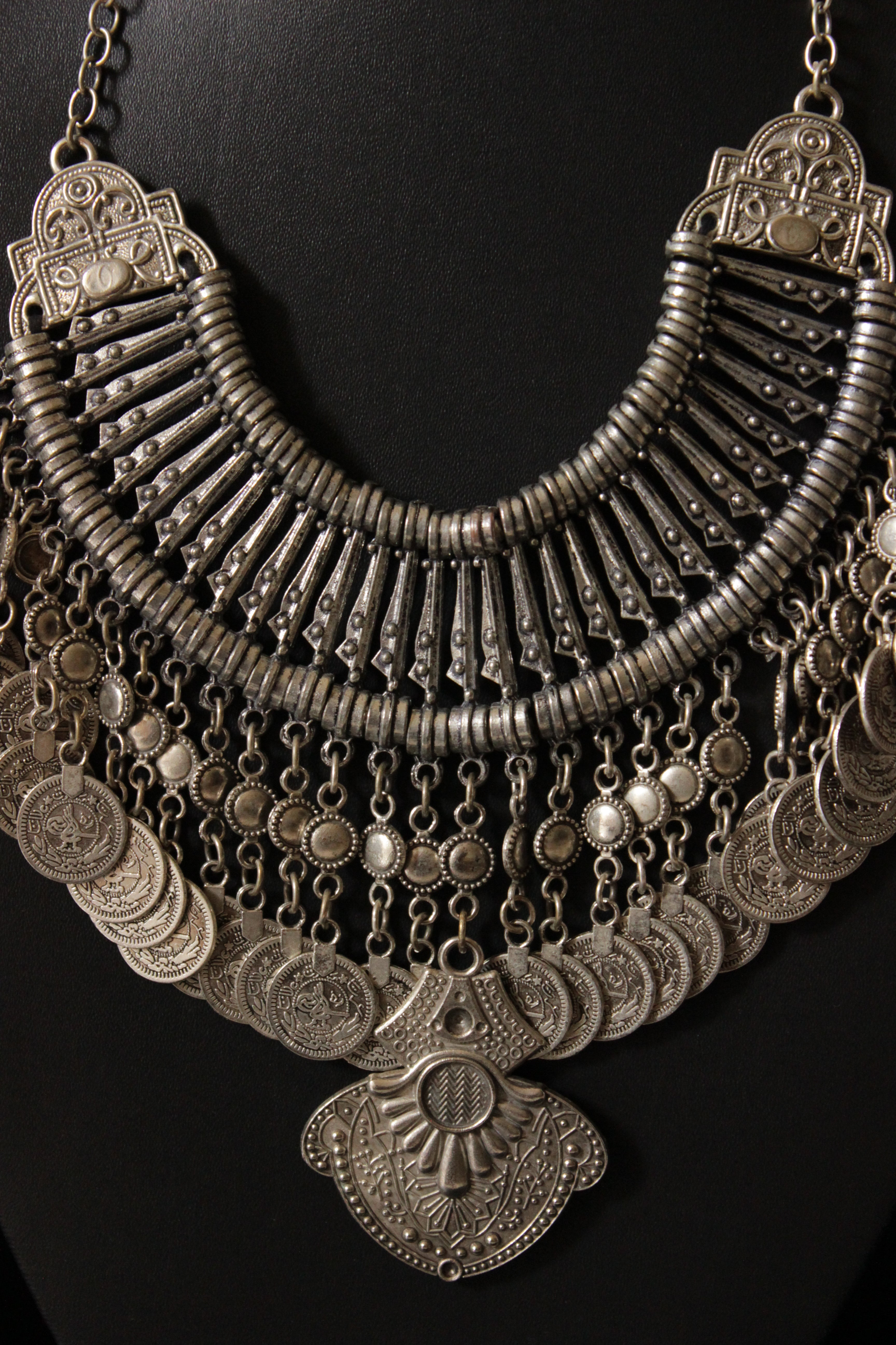 Bollywood Style Vintage Coin Tribal Necklace