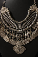 Load image into Gallery viewer, Bollywood Style Vintage Coin Tribal Necklace
