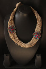 Load image into Gallery viewer, Multiple Jute Strings Hand Braided Afghani Necklace
