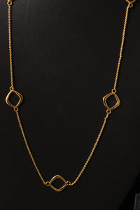 Charm Chain Gold Plated Daily Wear Layering Necklace