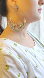 Load image into Gallery viewer, Statement Long Chandbali Earrings
