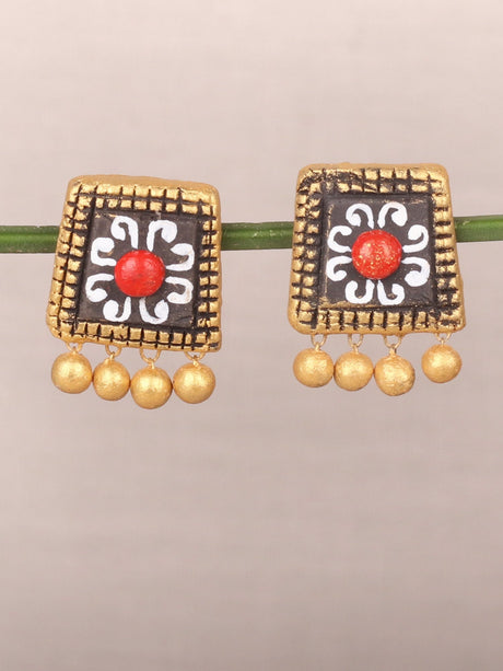 Block Handpainted Drop Earrings - A Local Tribe