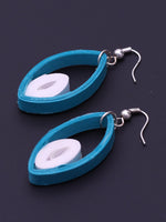 Load image into Gallery viewer, Blue And White Tear Drop Earrings - A Local Tribe
