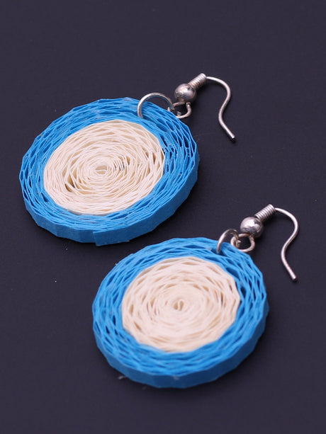 Blue White Wave Earrings - A Local Tribe