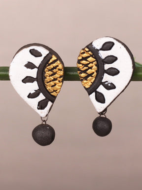 Classic Monochrome Statement Fashion Drop Earrings - A Local Tribe