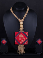 Load image into Gallery viewer, Classy Jute Necklace Set - A Local Tribe
