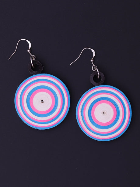 Colorblast Round Drop Earrings - A Local Tribe