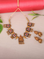 Load image into Gallery viewer, Ganesha Terracotta Necklace Set - A Local Tribe

