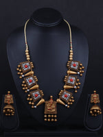 Load image into Gallery viewer, Ganesha Terracotta Necklace Set - A Local Tribe
