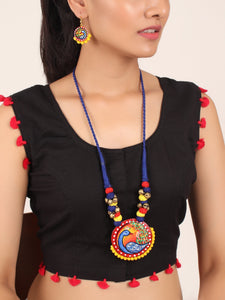 Ghungroo Design Multicoloured Earrings & Necklace Set - A Local Tribe