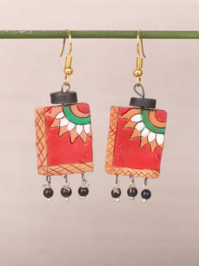 Handpainted Elegnat Hook Earrings - A Local Tribe