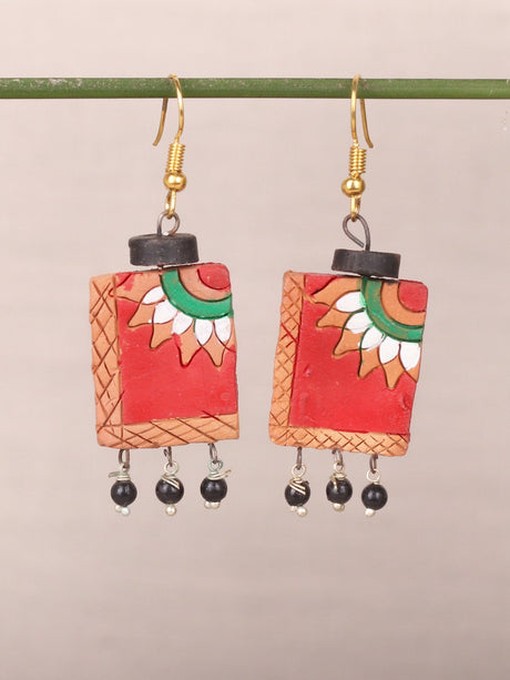 Handpainted Elegnat Hook Earrings - A Local Tribe