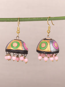 Multi-colored Dome Shaped Jhumka Earrings - A Local Tribe