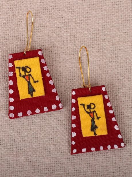 Red Tribal Terracotta Necklace set - A Local Tribe