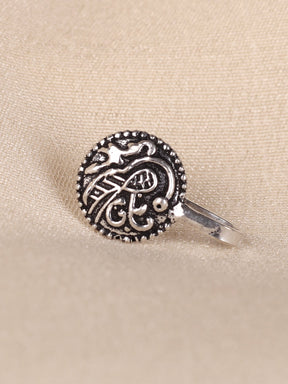 Round Oxidized Clip On Nose Pin - A Local Tribe
