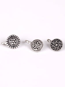 Set of 3 Silver Oxidised Nose Pin - A Local Tribe