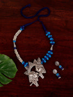 Load image into Gallery viewer, Statement Sri Krishna Necklace &amp; Earrings Set - A Local Tribe
