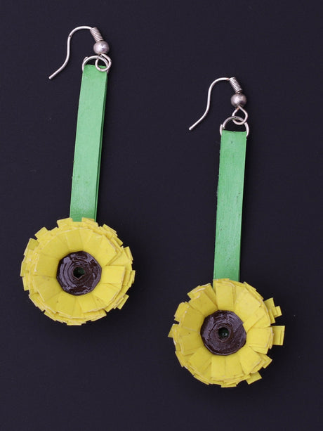 Sunflower Drop Earrings - A Local Tribe