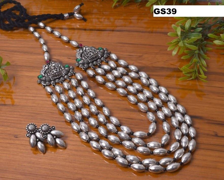 Temple Bead Silver Necklace - A Local Tribe