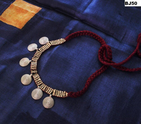 Thread Dhokra Necklace - A Local Tribe