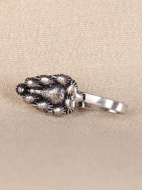 Triangle Shaped Oxidized Clip On Nose Pin - A Local Tribe