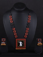 Load image into Gallery viewer, Tribal Buttoned Terracotta Necklace Set - A Local Tribe
