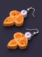 Load image into Gallery viewer, Yellow Paisley Earrings - A Local Tribe
