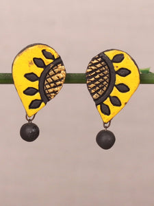 Yellow Statement Fashion Drop Earrings - A Local Tribe